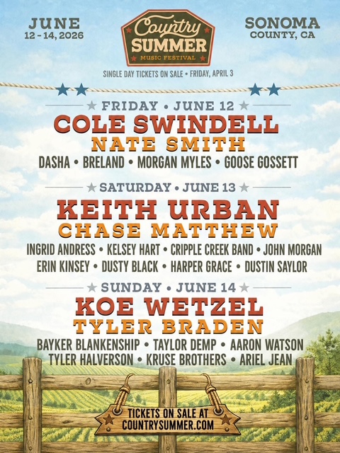 Cripple Creek Band Plays Country Summer 2026 Alongside Keith Urban